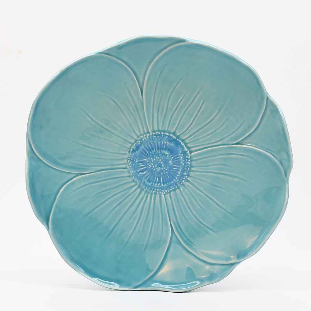 luisa-paix-o-papoila-assiette-c-ramique-turquoise-27cm image 1