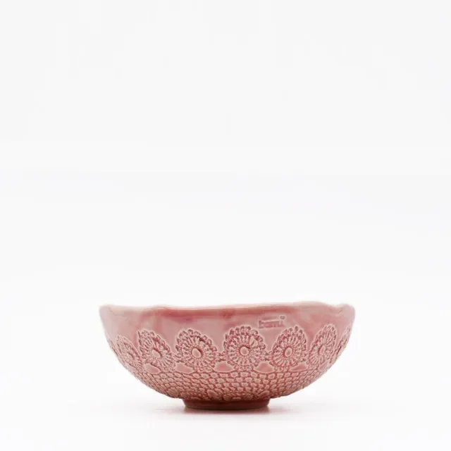 luisa-paix-o-flores-bol-rose-16cm-c-ramique-tourn-main image 1
