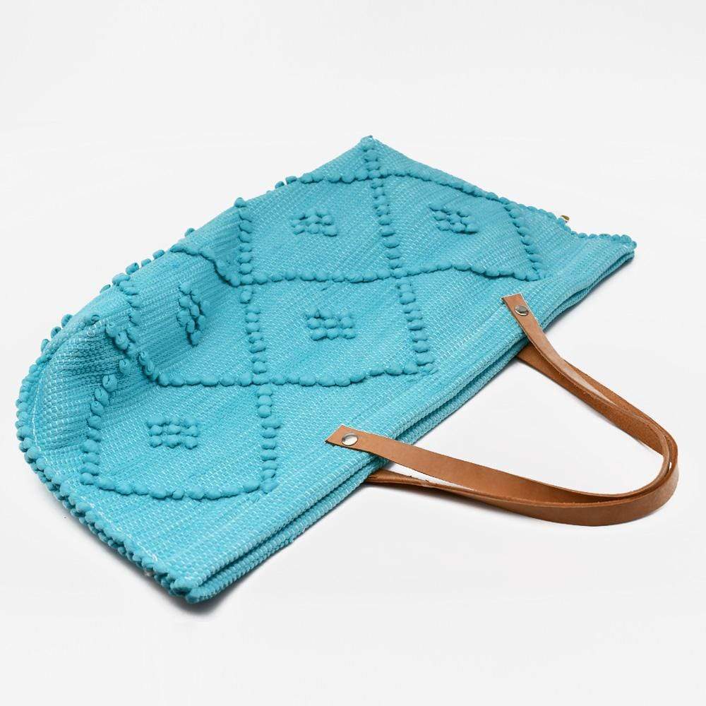 luisa-paix-o-sac-port-paule-turquoise-tissu-tapis-50-cm image 2