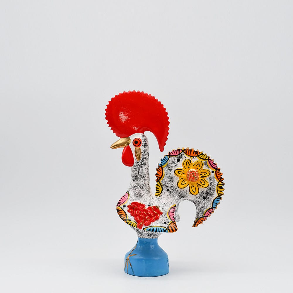 prazeres-c-ta-coq-de-barcelos-figurine-blanc-25-cm image 2