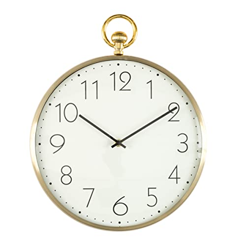 baroni-home-orologi-horloge-murale-pvc-chiffres-or-32x39-cm image 5