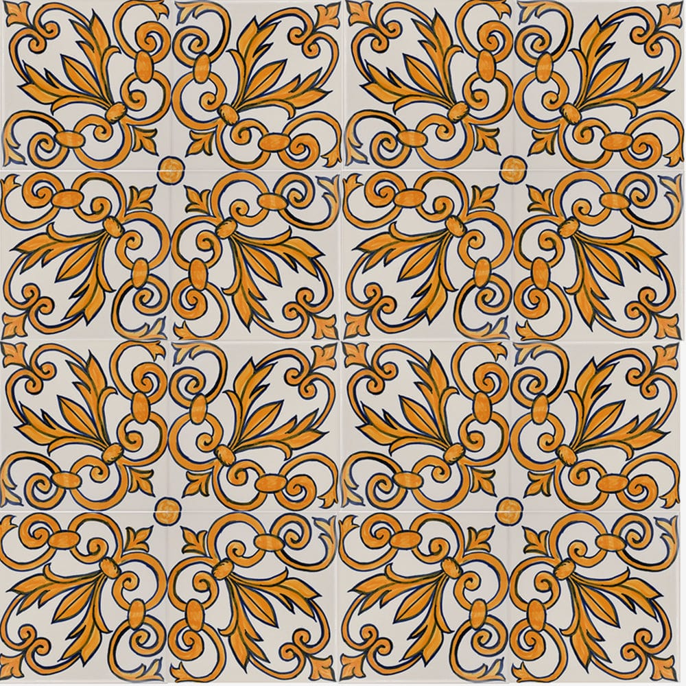 luisa-paix-o-azulejos-padr-o-carreau-14x14cm-peint-main image 3