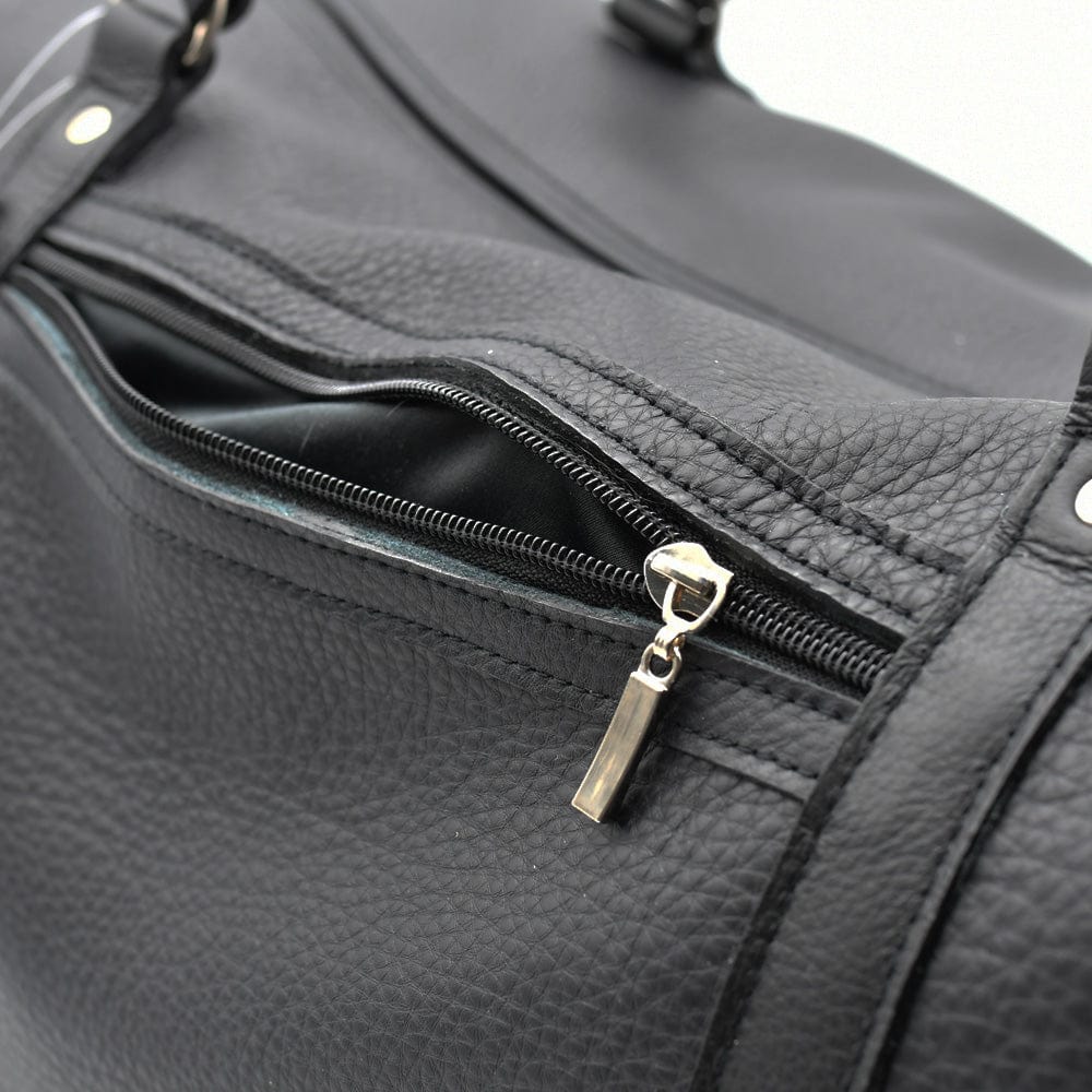 luisa-paix-o-sac-voyage-cuir-noir-47cm-cabine-week-end image 7