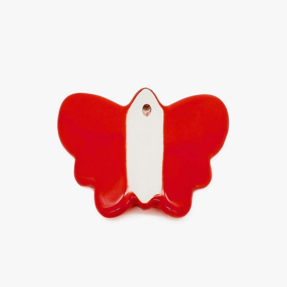 luisa-paix-o-papillon-en-c-ramique-rose-d-coration-murale-14x12cm image 4