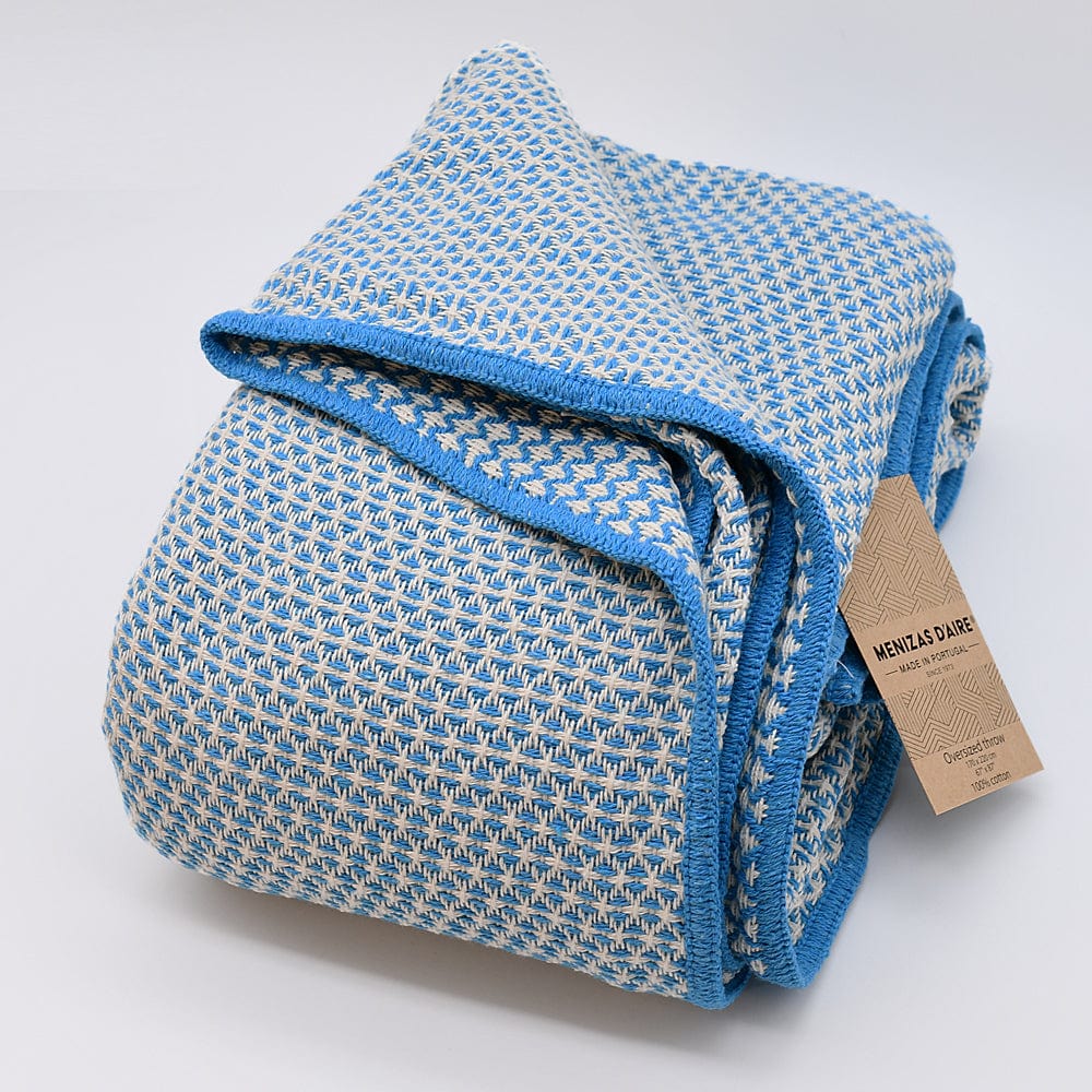 luisa-paix-o-linge-de-maison-maxi-plaid-coton-turquoise-220x170cm image 3