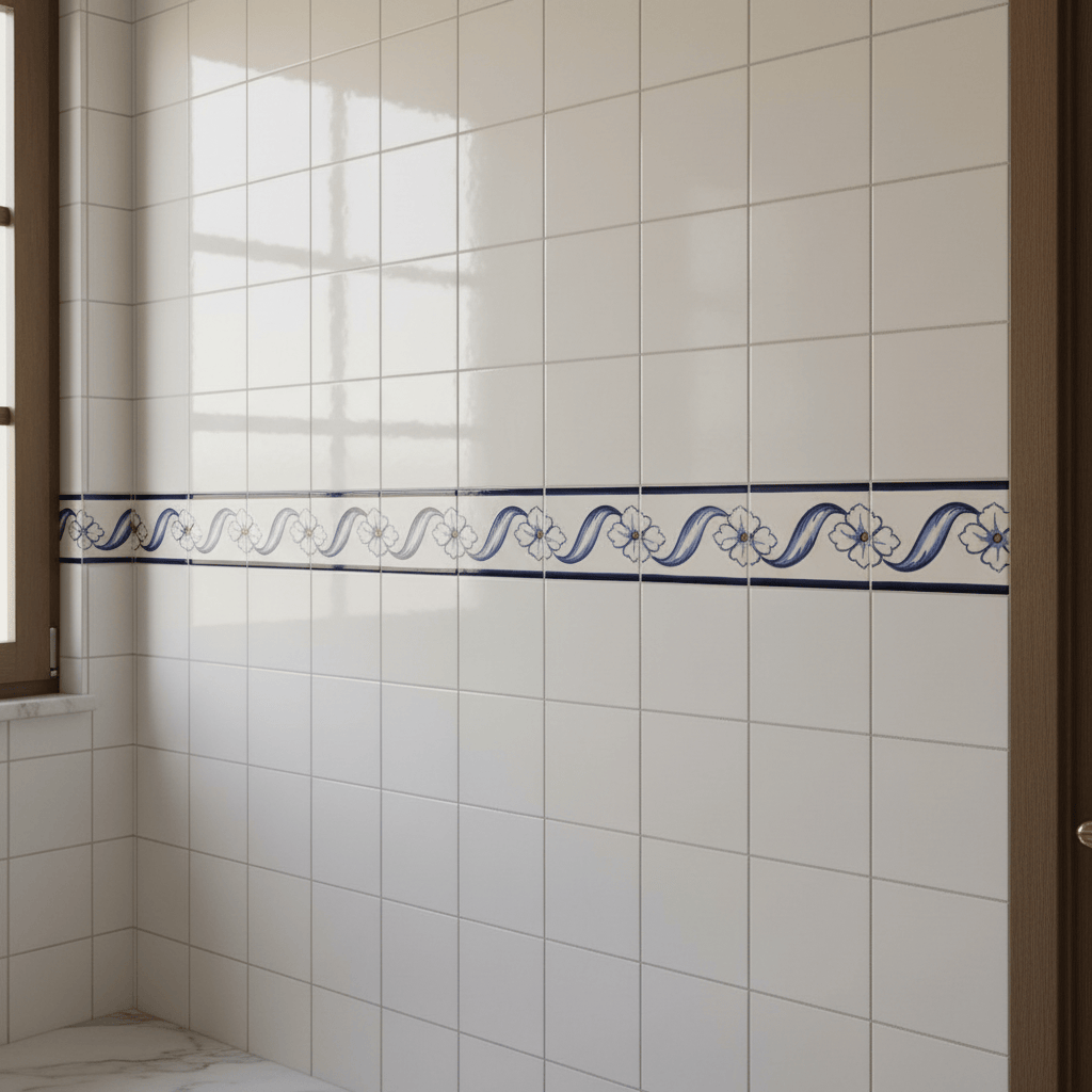 luisa-paix-o-frise-azulejo-15x7-5cm-fa-ence-peinte-main image 2