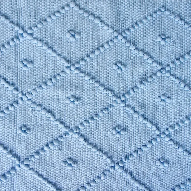 luisa-paix-o-tapis-coton-100x50-tapis-de-bain-bleu-ciel-lavable image 1