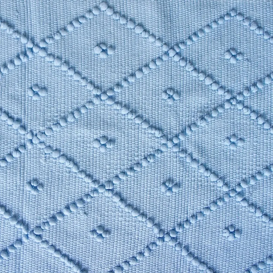 luisa-paix-o-tapis-coton-100x50-tapis-de-bain-bleu-ciel-lavable image 1