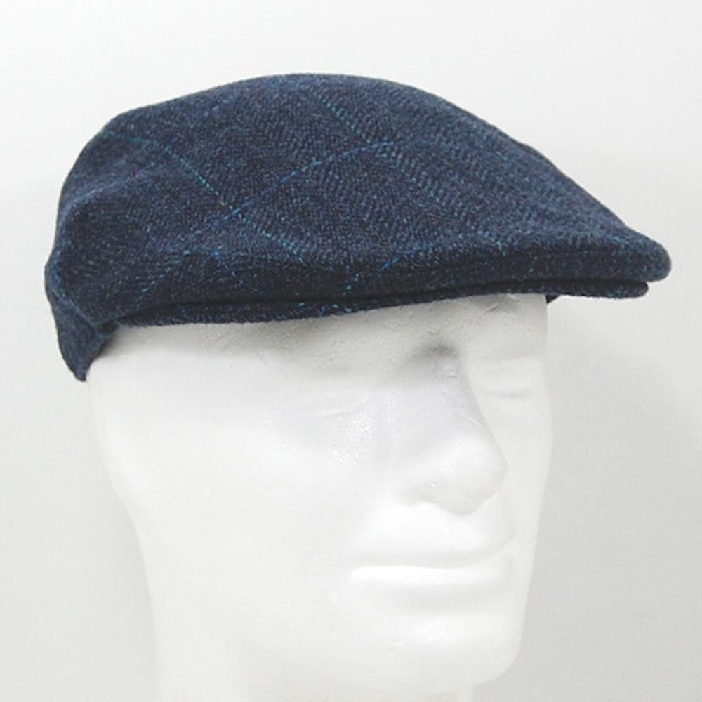 luisa-paix-o-accessoires-du-portugal-casquette-tweed-bleu-laine image 6