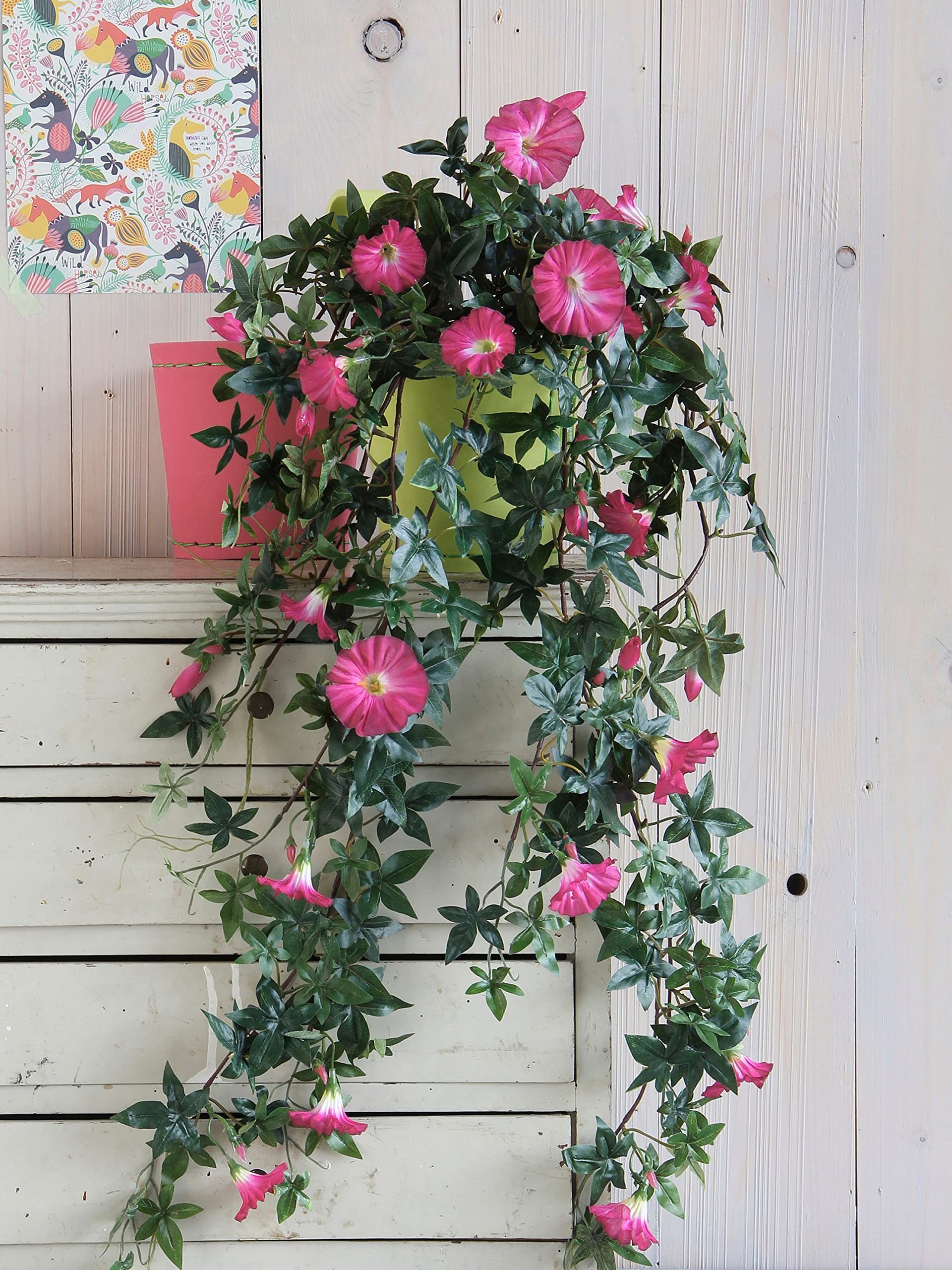 mica-decorations-petunia-fleur-artificielle-rose-50x45-cm-pot image 4