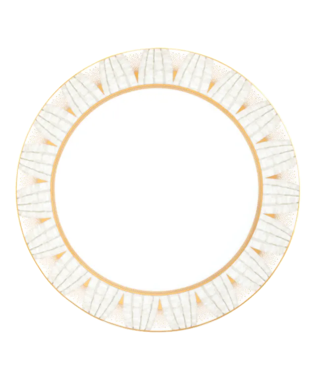 daum-or-d-abeille-coffret-2-assiettes-gastronomie-porcelaine image 1