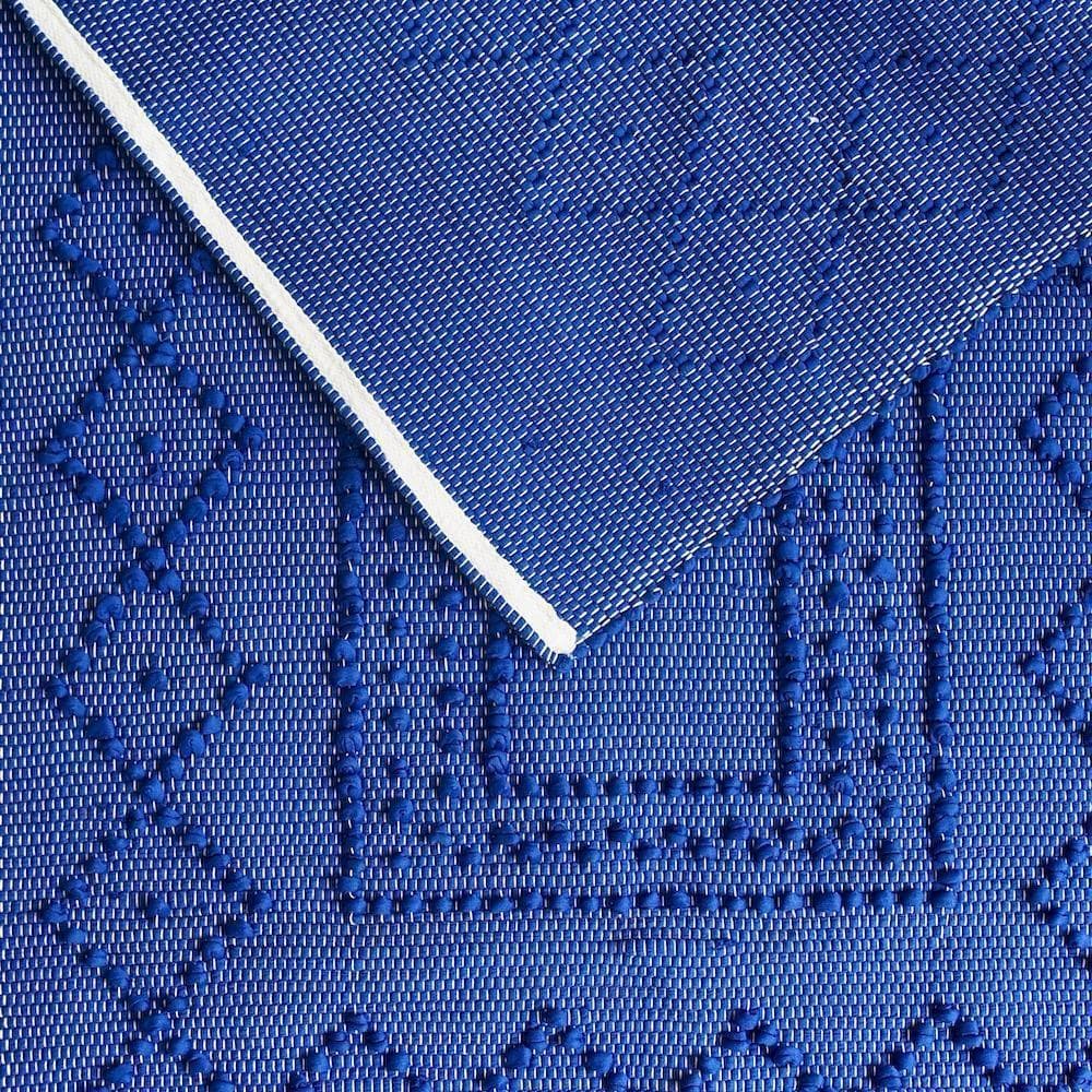 luisa-paix-o-linge-de-maison-tapis-coton-bleu-dur-100x50-cm image 2