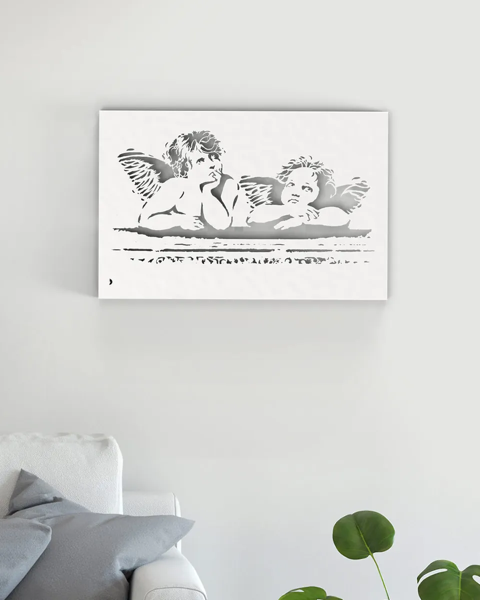 je-suis-art-tableaux-les-ch-rubins-d-coration-murale-m-tal image 1
