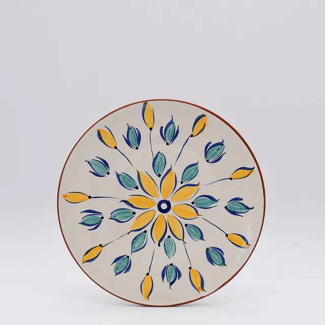 luisa-paix-o-vaisselle-portugaise-assiette-terre-cuite-23-cm-jaune image 1
