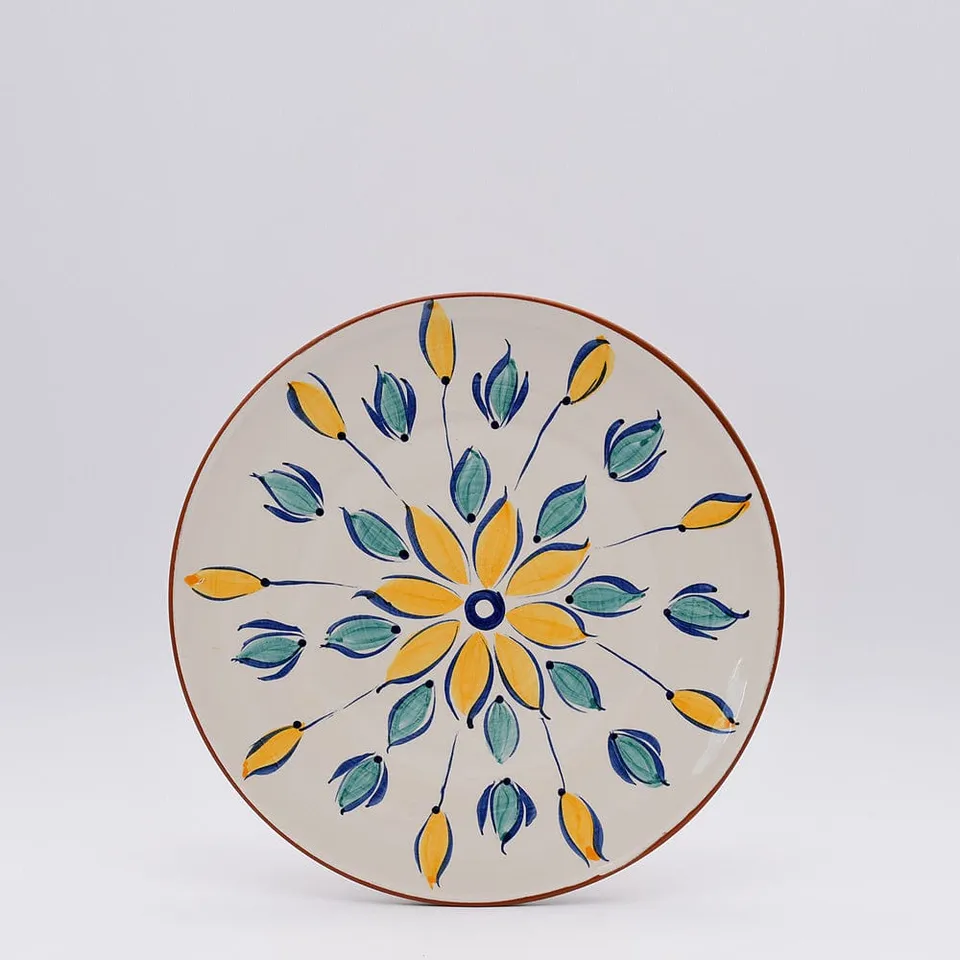 luisa-paix-o-vaisselle-portugaise-assiette-terre-cuite-23-cm-jaune image 1