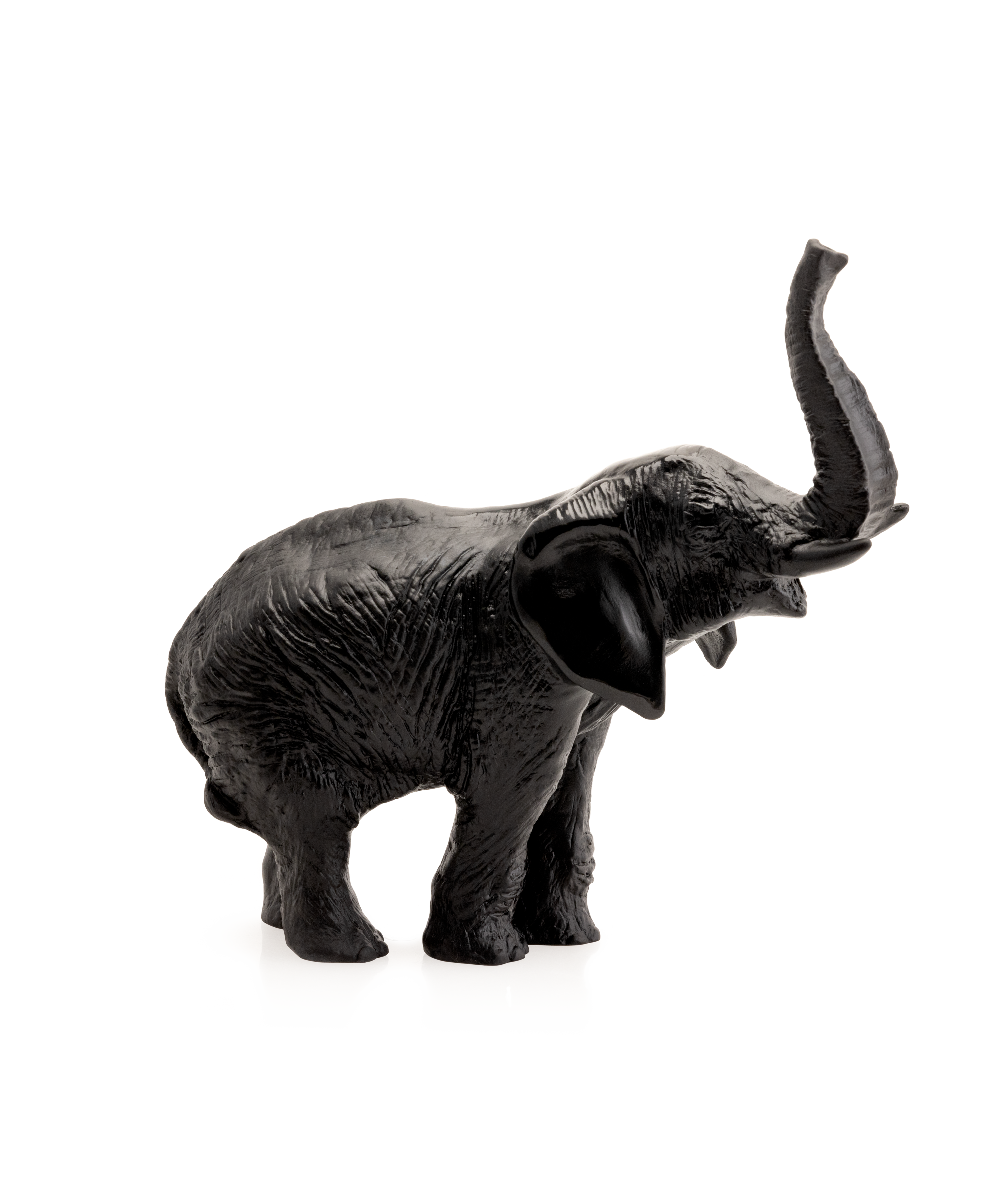 daum-univers-animalier-el-phant-sculpture-noire-moyen-mod-le image 1