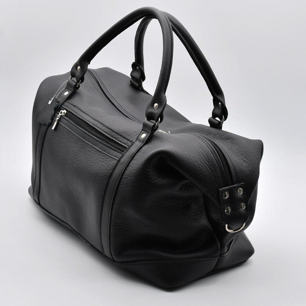 luisa-paix-o-sac-voyage-cuir-noir-47cm-cabine-week-end image 5