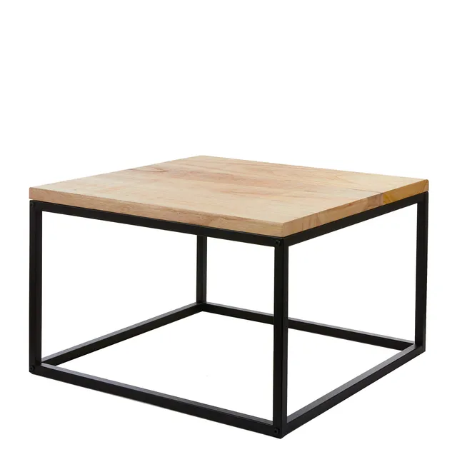 mica-decorations-oskar-table-basse-noire-60x60x38-cm-m-tal-bois image 1