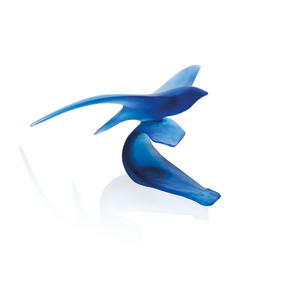daum-oiseau-marin-sculpture-bleue-xavier-carnoy image 1
