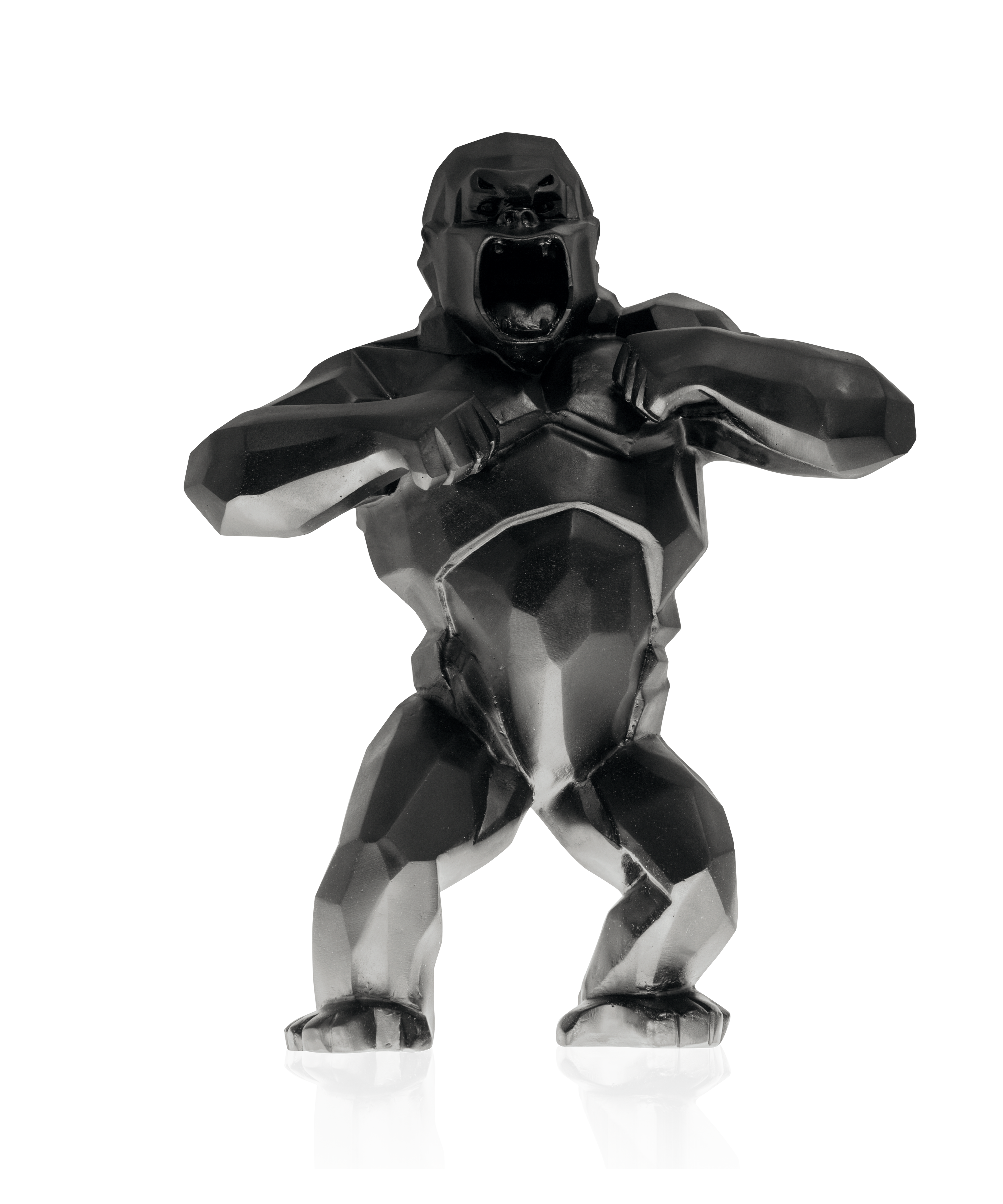 daum-art-cristal-wild-kong-noir-sculpture-cristal-noir-99-ex image 1
