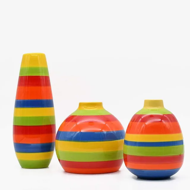 luisa-paix-o-ensemble-3-vases-ray-s-multicolores-soliflores image 1
