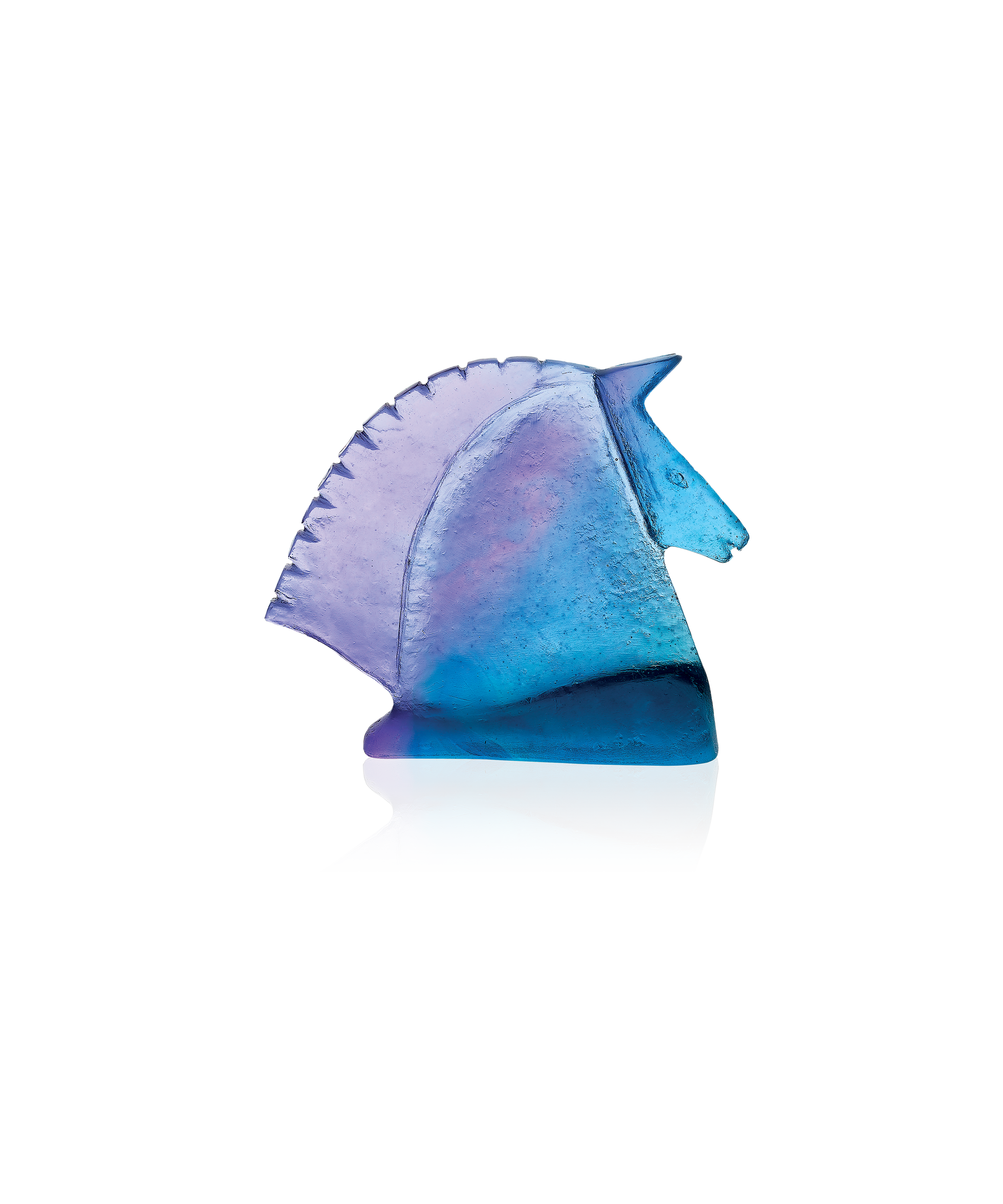 daum-cabeza-de-carlos-mata-sculpture-cheval-bleu-violet image 1