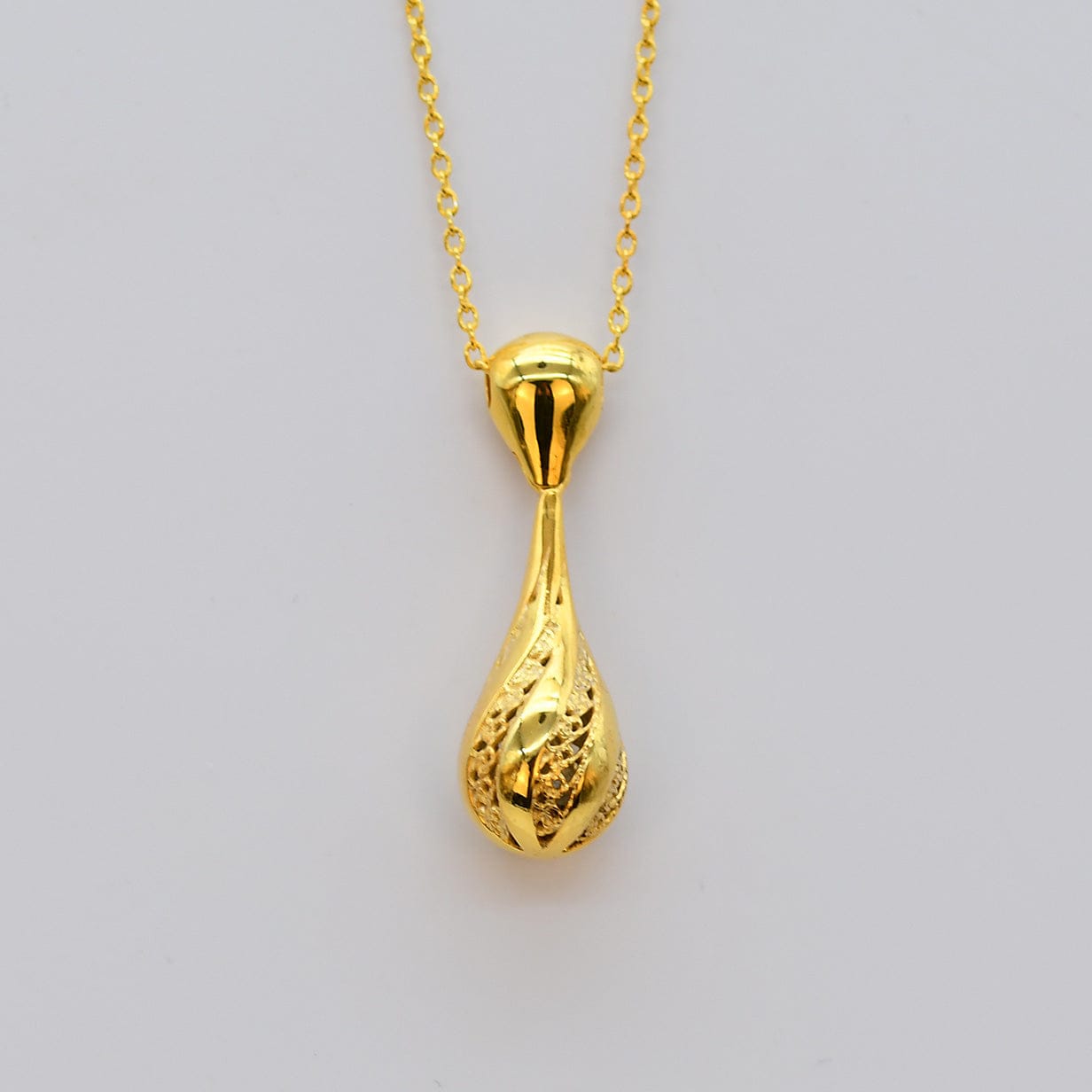 luisa-paix-o-gota-de-luz-collier-dor-argent-40-cm image 4