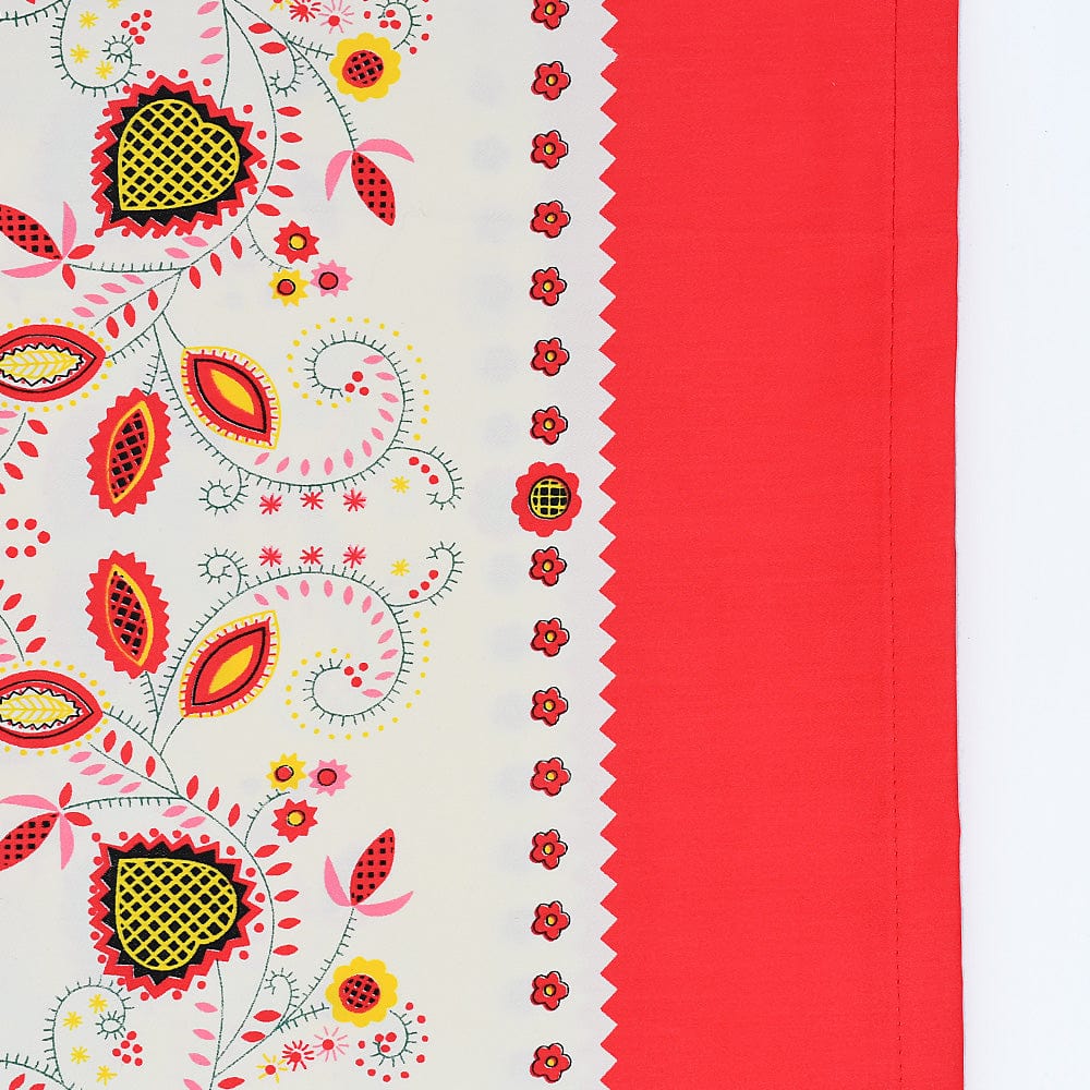 luisa-paix-o-galo-nappe-coton-rouge-rectangulaire-200x150cm image 1