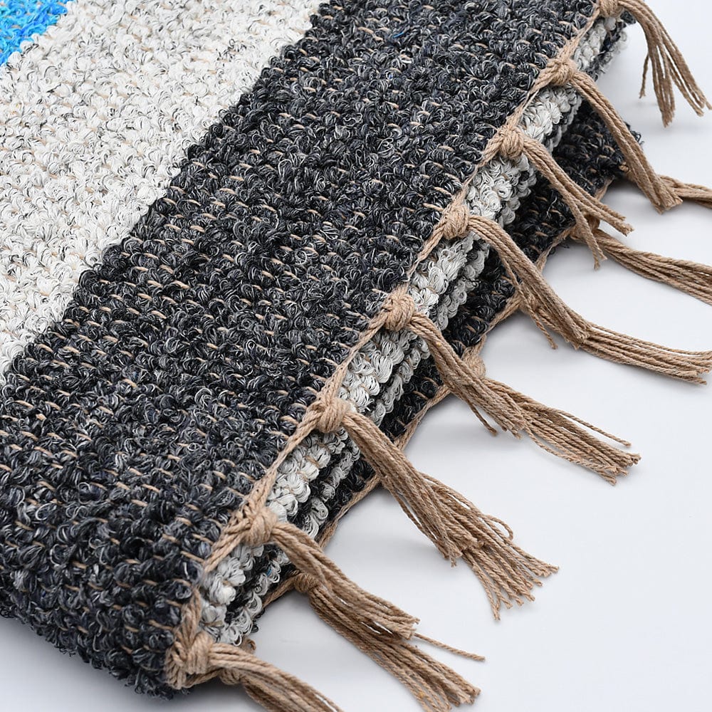 luisa-paix-o-linge-de-maison-du-portugal-tapis-ray-turquoise-gris-110x60 image 4