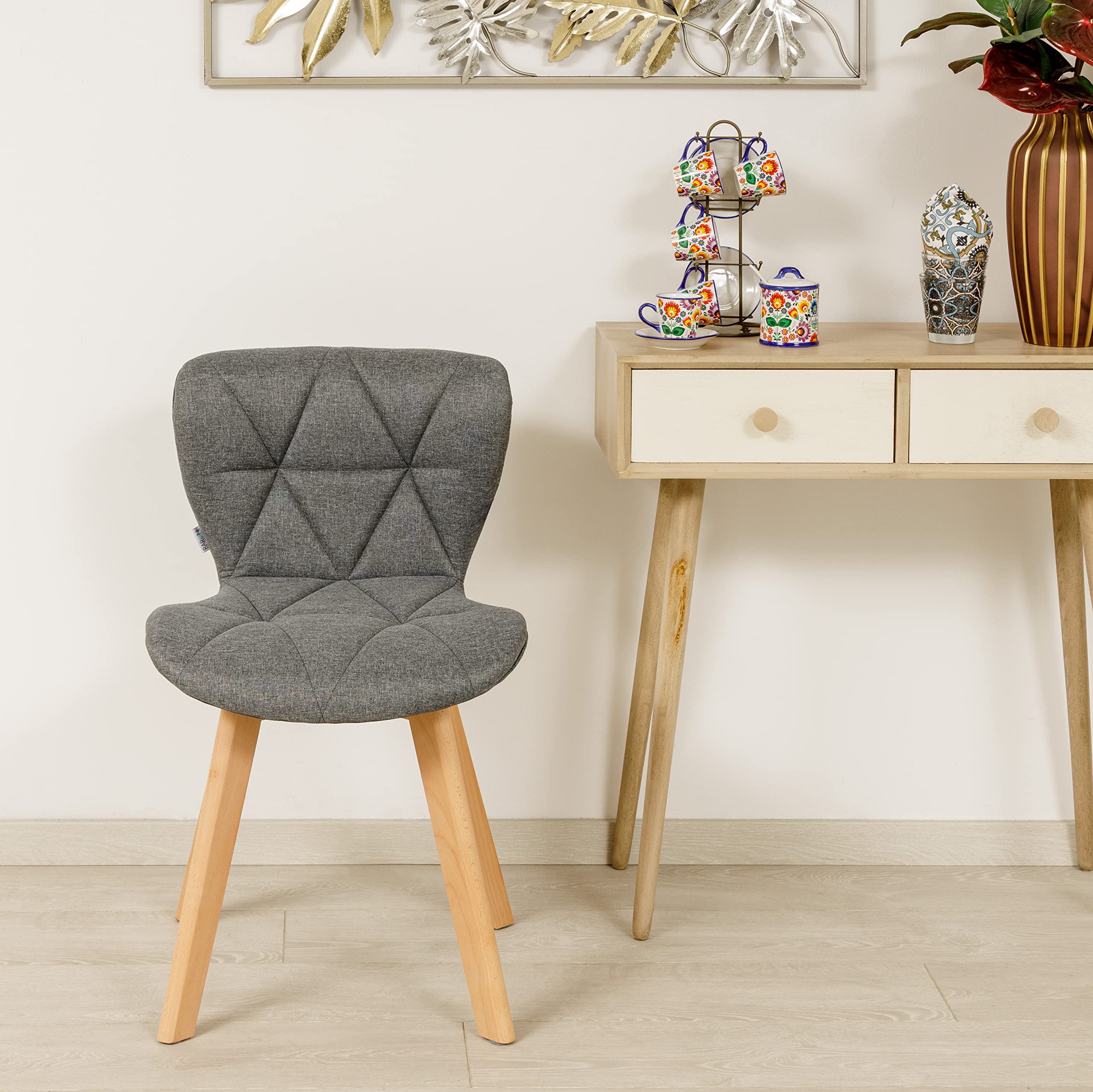 baroni-home-sedie-chaise-salle-manger-grise-42x42x74-1pc image 7