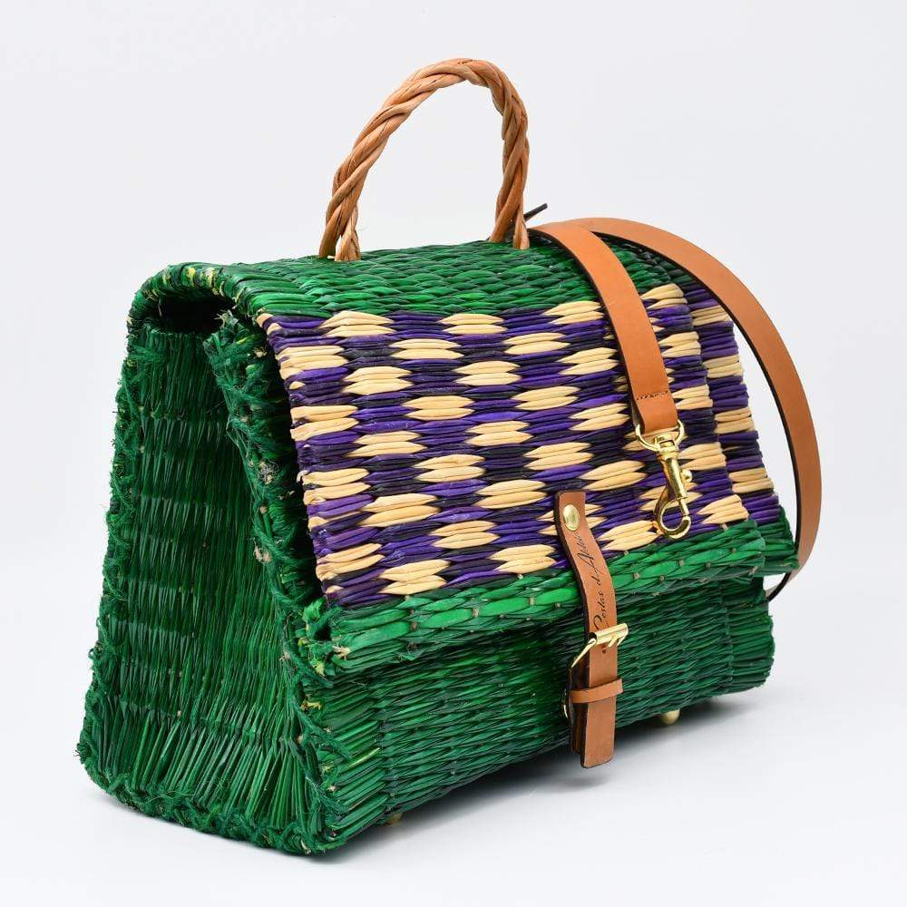 luisa-paix-o-sac-cartable-jonc-sac-vert-violet-30cm image 2