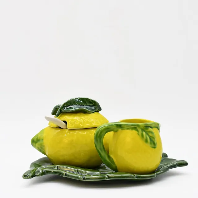 luisa-paix-o-vaisselle-portugaise-service-th-citron-c-ramique-3-pcs image 1