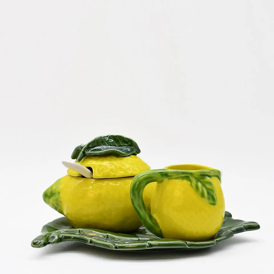 luisa-paix-o-vaisselle-portugaise-service-th-citron-c-ramique-3-pcs image 1