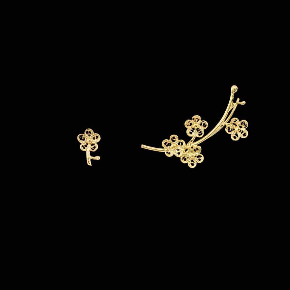 luisa-paix-o-flores-boucles-d-oreilles-argent-dor-3-cm image 2