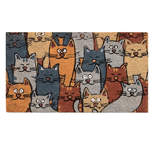 baroni-home-paillasson-coco-70x40-cm-colonie-de-chats image 6