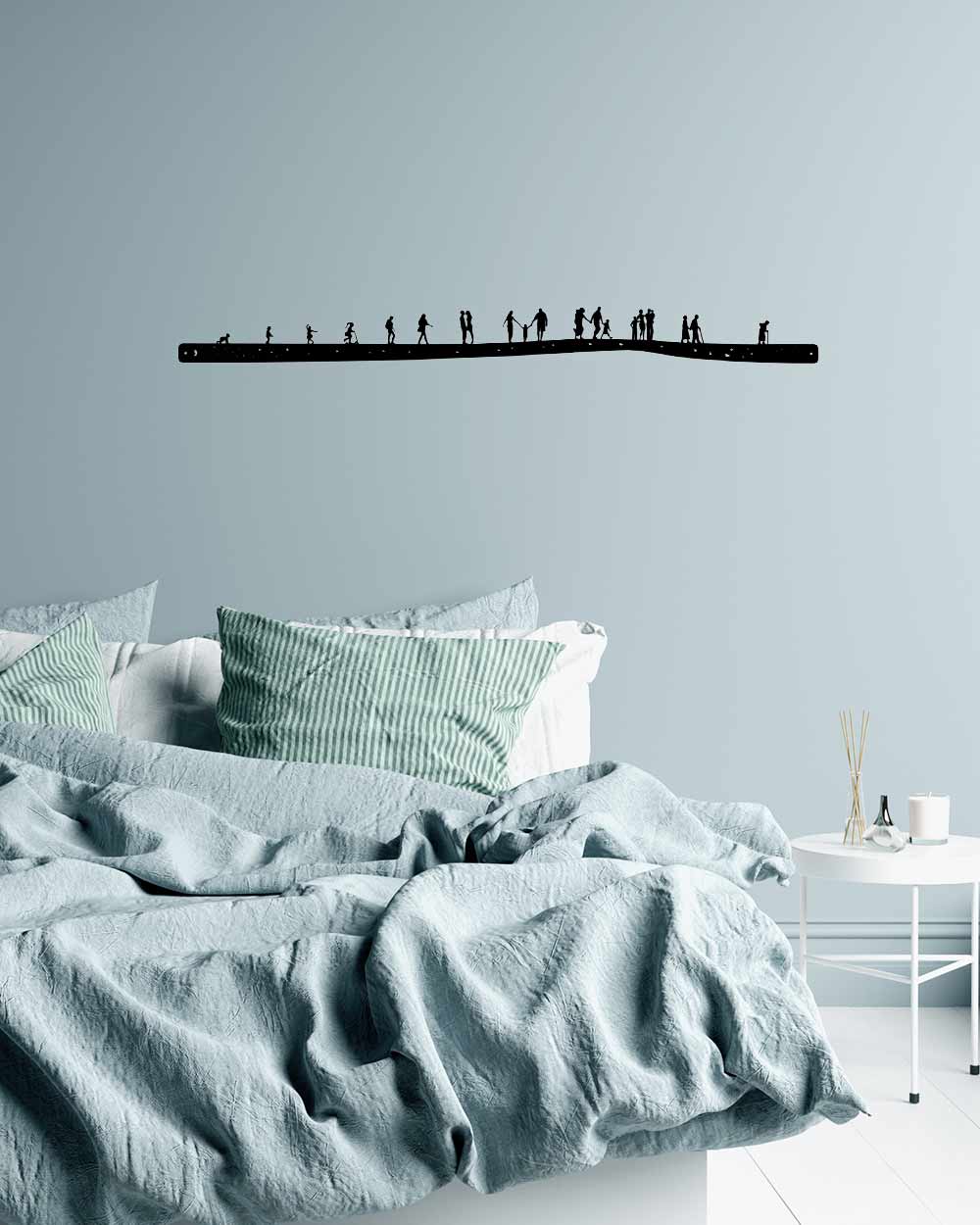 je-suis-art-skylines-story-la-vie-silhouette-frise-murale-m-tal image 1