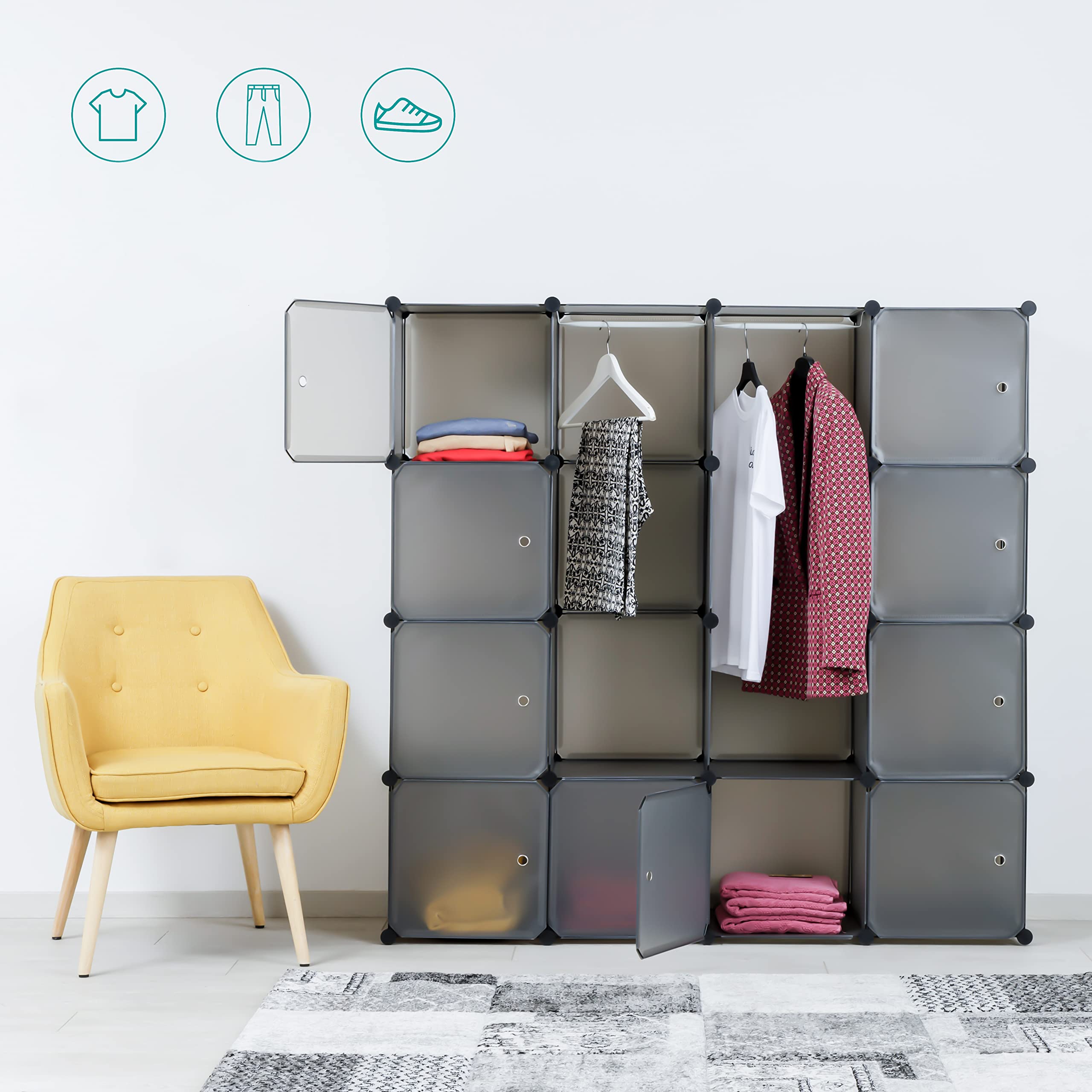 baroni-home-organizzazione-armoire-cubes-16-gris image 4