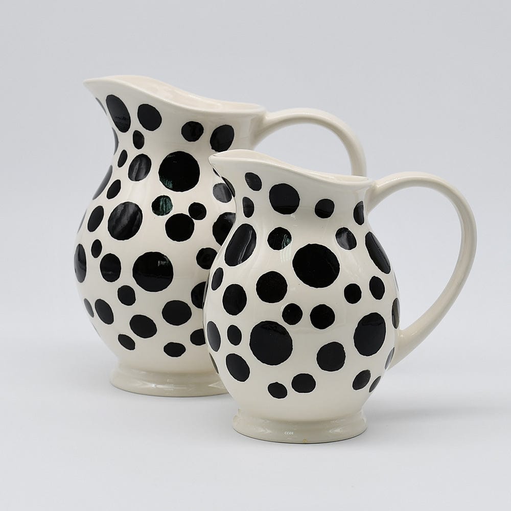 luisa-paix-o-pichet-pois-c-ramique-noir-18cm-artisanal image 2