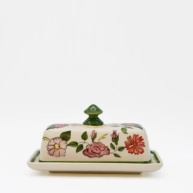 luisa-paix-o-viana-beurrier-c-ramique-floral-avec-couvercle image 1