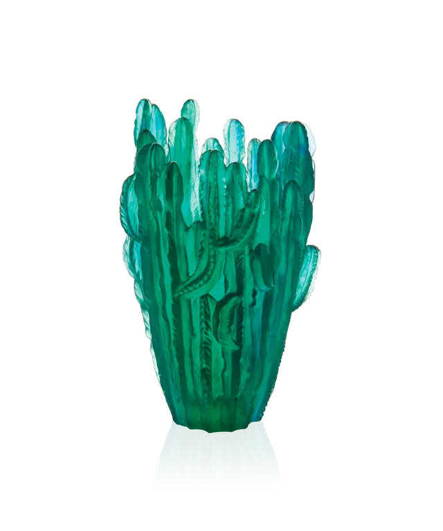 daum-univers-v-g-tal-jardin-de-cactus-vase-vert-grand-mod-le image 1