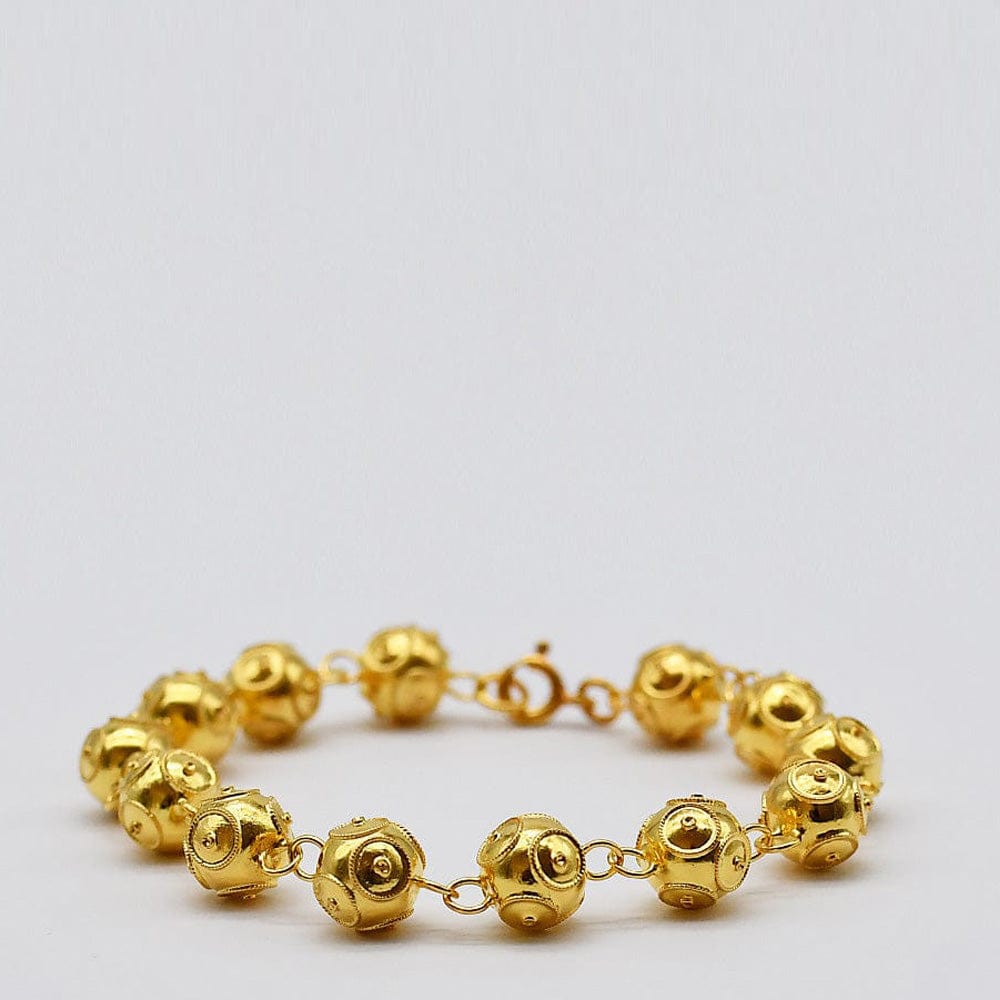 luisa-paix-o-conta-de-viana-bracelet-argent-dor-13-perles image 1