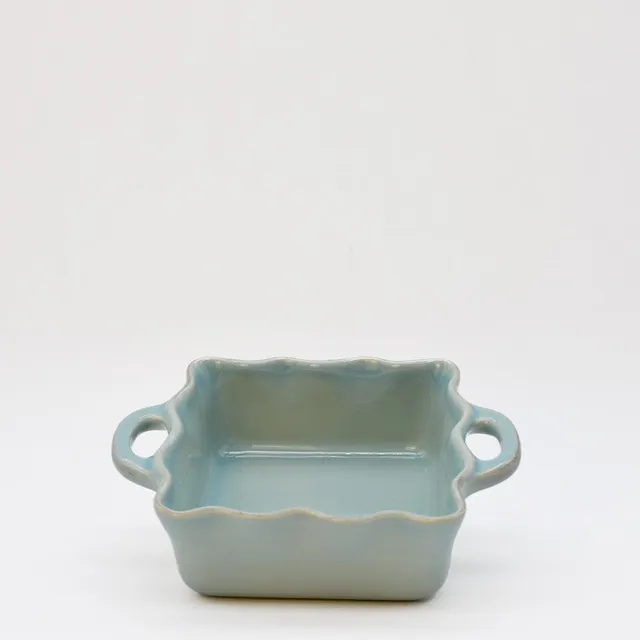 luisa-paix-o-plat-four-carr-gr-s-vert-24cm-solide image 1