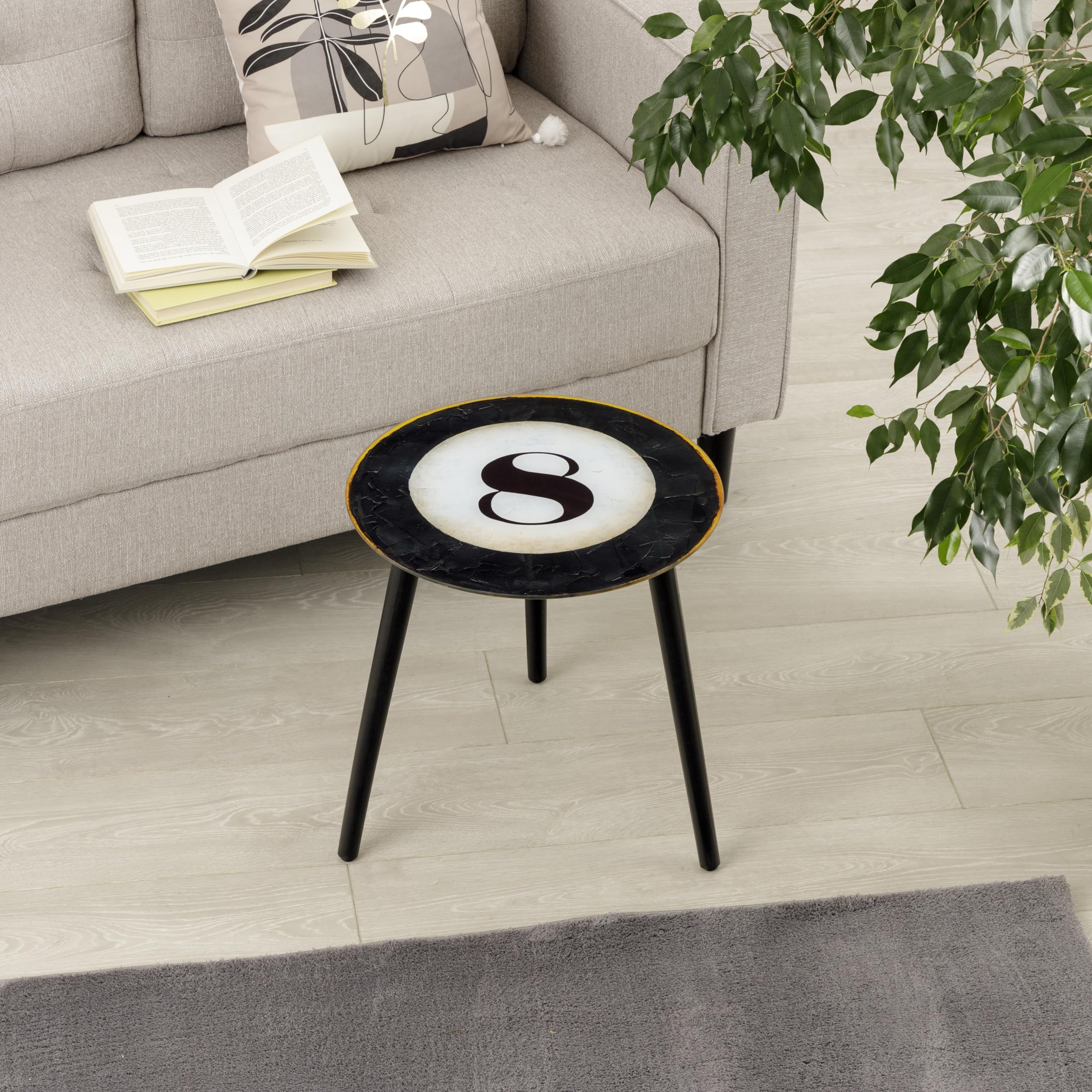 baroni-home-tavoli-table-appoint-verre-ronde-billard-42x42x40-cm image 2