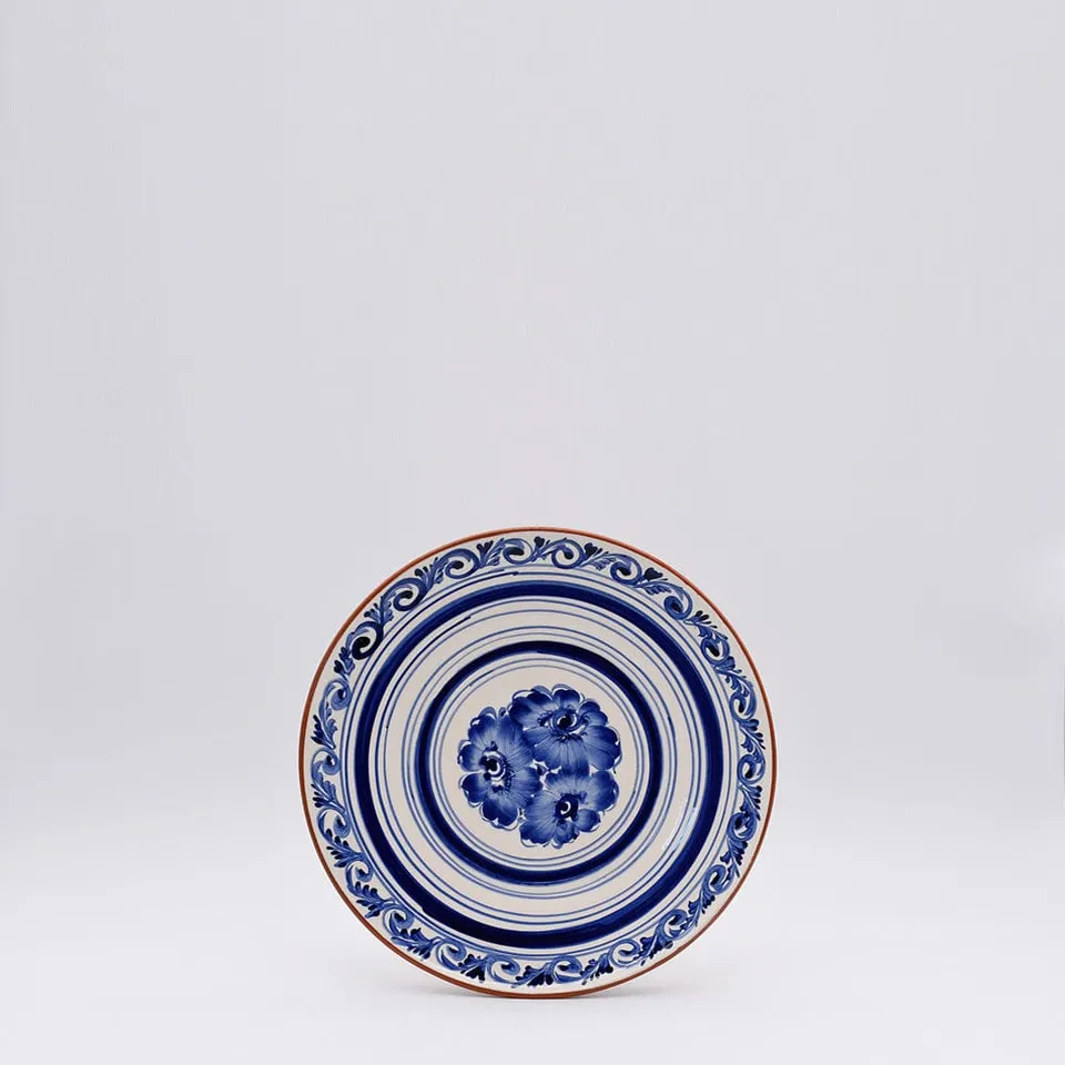 luisa-paix-o-vaisselle-portugaise-assiette-terre-cuite-15-cm-bleue image 1