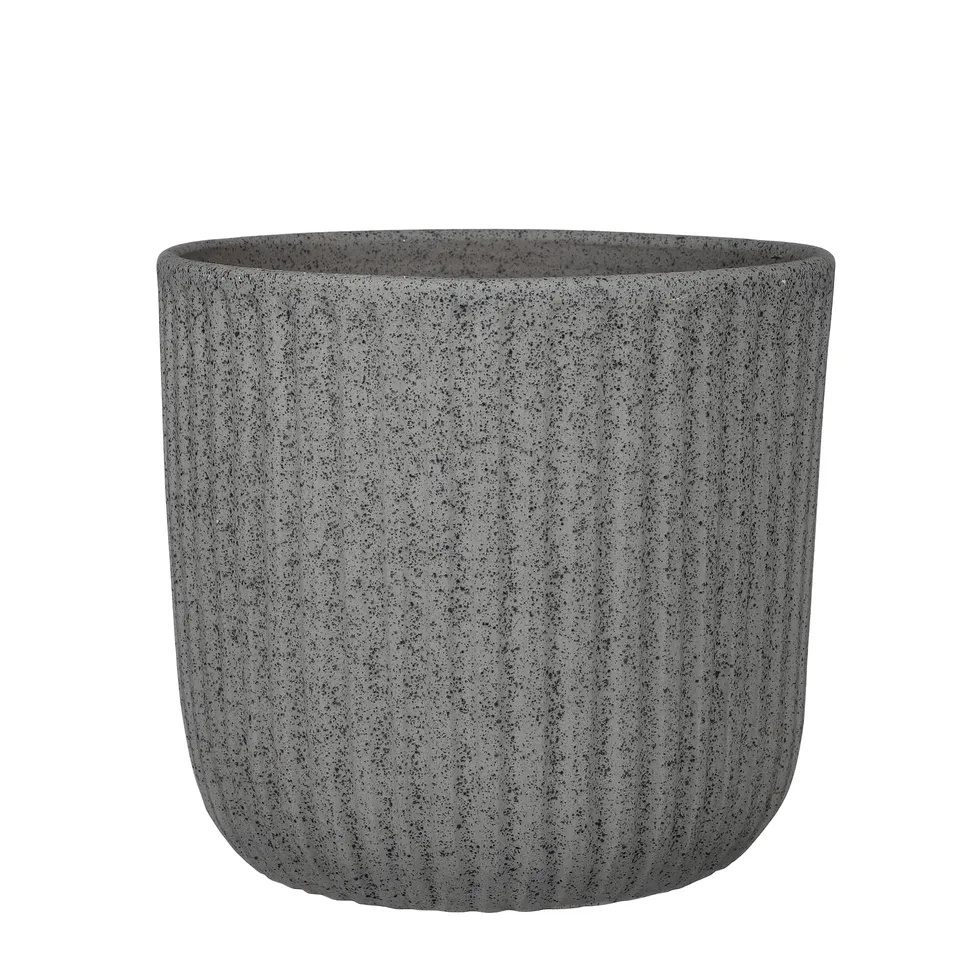 mica-decorations-dante-pot-rond-gris-h24-x-27-cm image 1