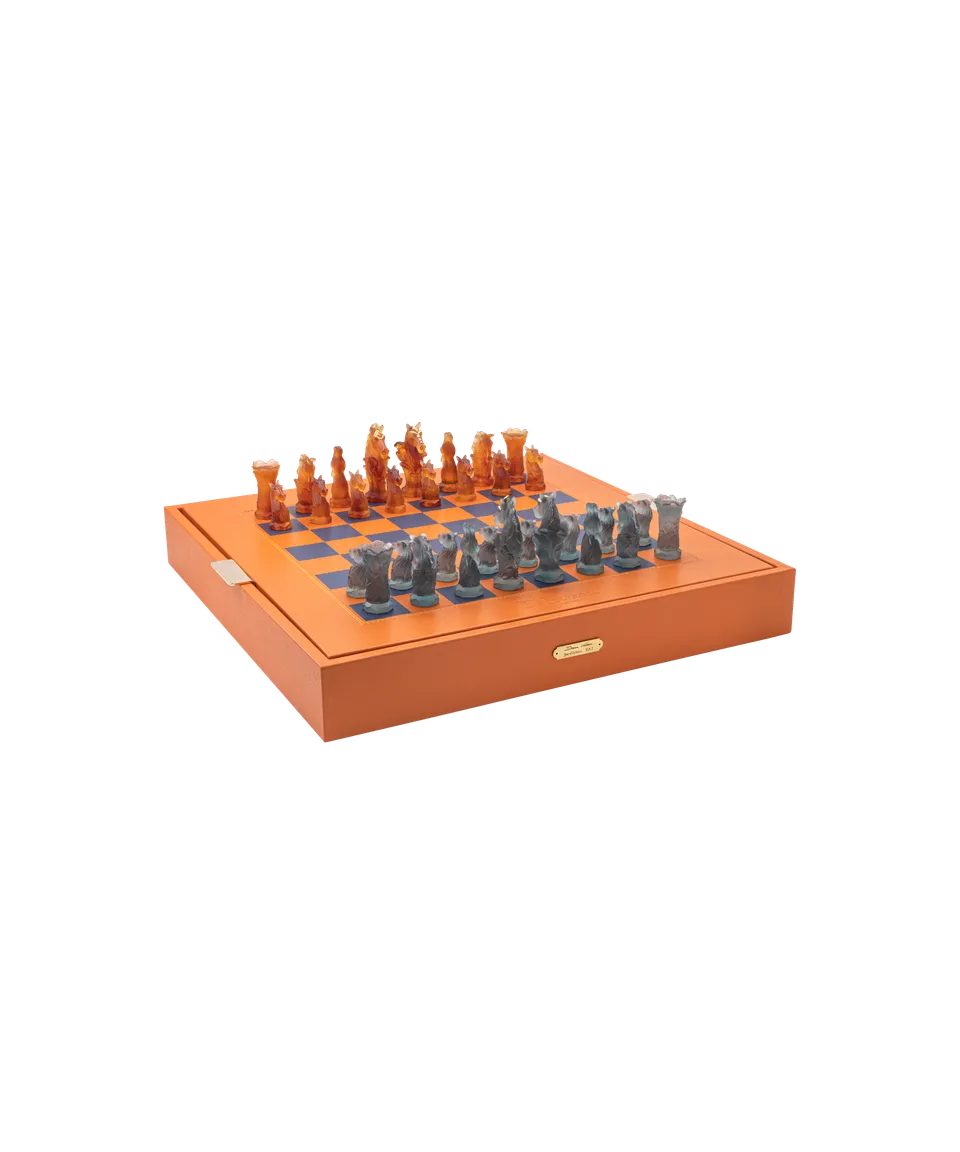 daum-d-coration-cristal-cavalcade-jeu-d-checs-50-ex-questre image 1