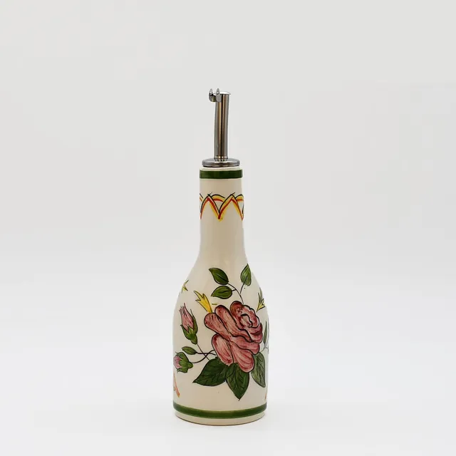 luisa-paix-o-viana-carafe-huile-c-ramique-250ml-peinte-main image 1