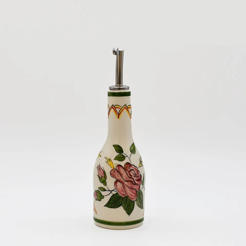 luisa-paix-o-viana-carafe-huile-c-ramique-250ml-peinte-main image 1