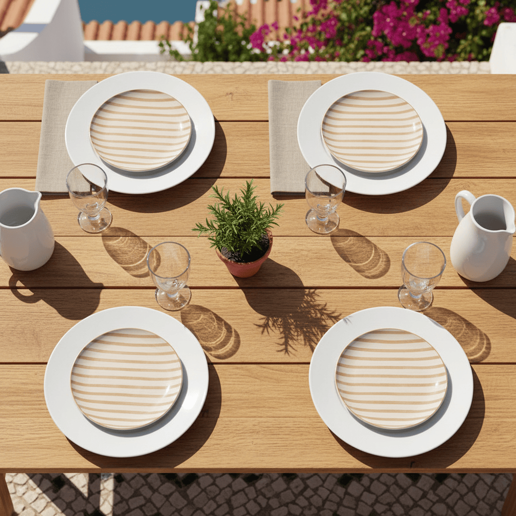 luisa-paix-o-costa-nova-mar-assiette-15cm-moka-ray-e-c-ramique image 2