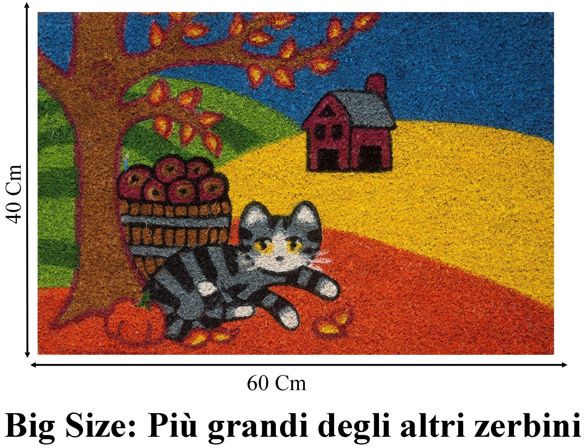 baroni-home-tessile-casa-paillasson-coco-chat-gris-automne-60x40 image 3